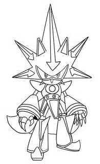 Awesome Metal Sonic Coloring Page Kids Play Color