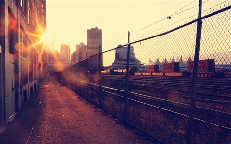 2560x1600 Photography Urban Architecture Building Sunset Railway