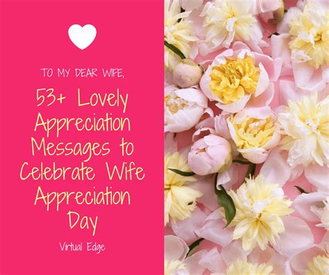 55 Lovely Appreciation Messages To Celebrate Wife Appreciation Day