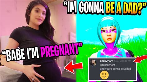 My Girlfriend Told Me Shes Pregnant Fortnite Emotional Youtube