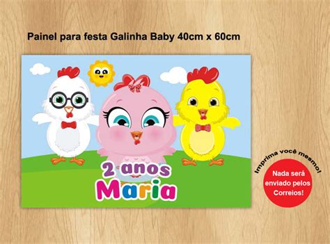 Turminha da galinha baby completo +30min de música infantil. Painel Festa Galinha Baby (Arquivo jpeg 40cm x 60cm) no ...