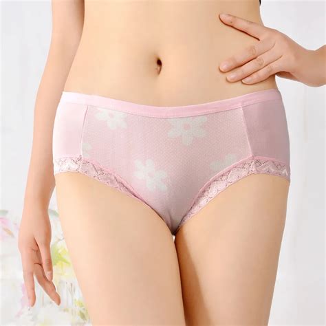 Briefs Underwear Women Summer Style Large Size Print Mommy Panties Soft Cotton Panties Sexy