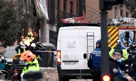 Madrid Explosion Three Dead As Blast Destroys Building Sending Smoke
