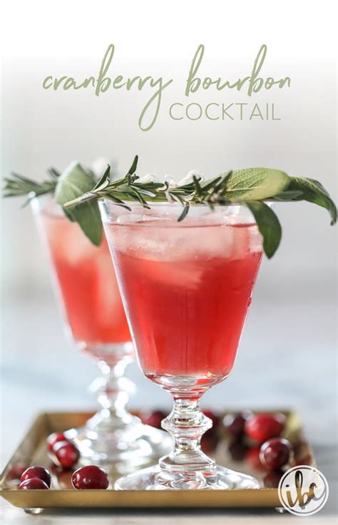50 best christmas cocktails that will make everyone merry. Cranberry Bourbon Cocktail | Bourbon cocktails, Christmas cocktails recipes