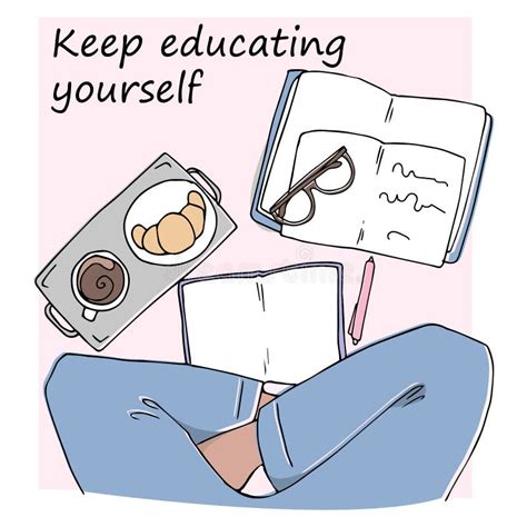 Keep Education Yourself Illustration Design Stock Illustration