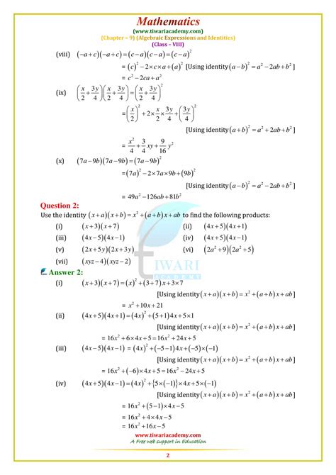 Class 8 sample paper & practice questions for asset math are given below. NCERT Solutions for Class 8 Maths Chapter 9 in PDF for2020 ...