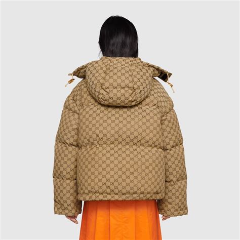 Brown The North Face X Gucci Gg Canvas Bomber Jacket Gucci Uk
