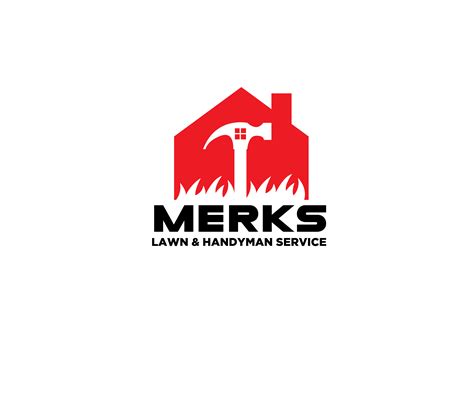 Modern Professional Handyman Logo Design For Merks Lawn And Handyman