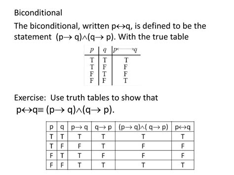 Biconditional Truth Table Example All About Image Hd