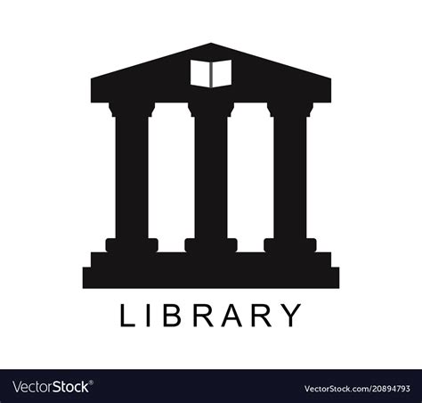 Library Icon Royalty Free Vector Image Vectorstock