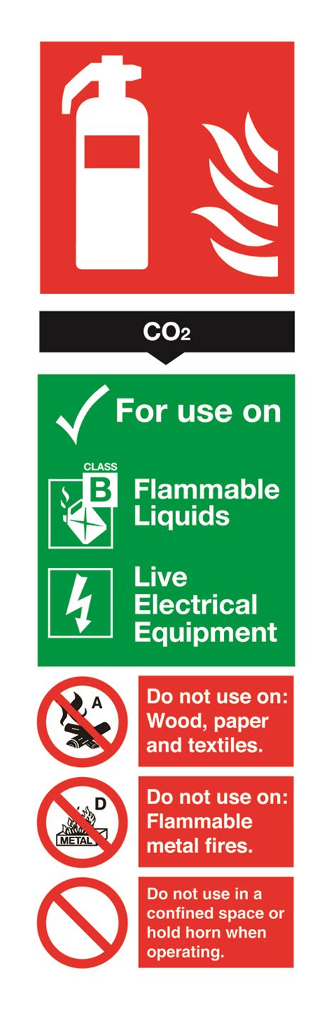 Co2 Fire Extinguisher For Use On Sign
