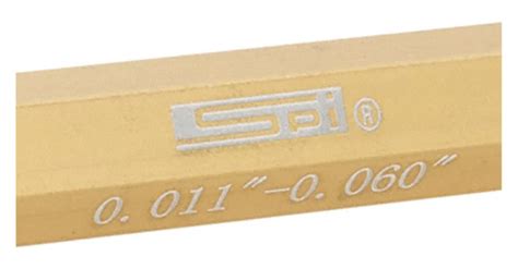 Spi Class Zz Pin Gage Set Inch Black Oxide Coated Steel Plus Tolerance 0011 0060 Range