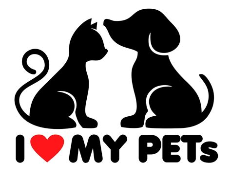 Adesivo I Love My Pets Várias Cores Alta Qualidade Elo7