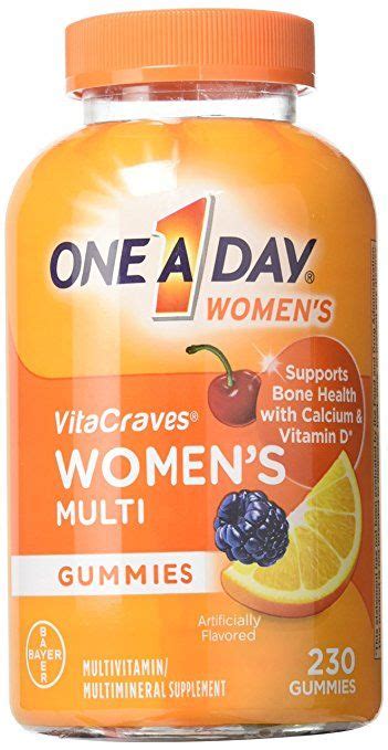 One A Day Womens Vitacraves Gummy Multivitamin With Calcium And Vitamin
