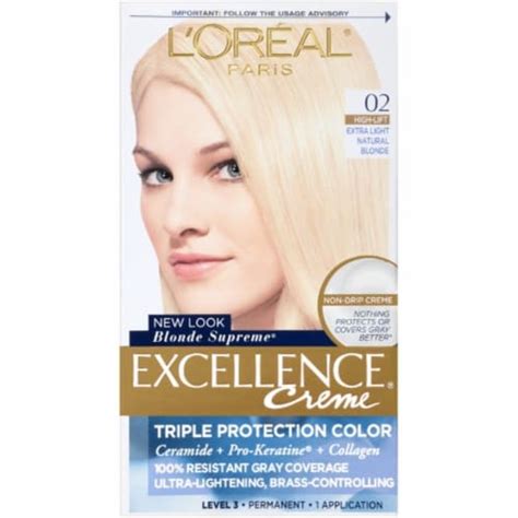 L Oreal Paris Permanent Hair Color 02 Extra Light Natural Blonde Pack Of 3 3 Pack Kroger