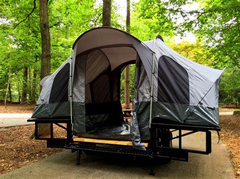 Racing motorcycles mini camper tent camping camping gear truck camping. Double Duty Utility Camper takes tent trailer camping to a ...
