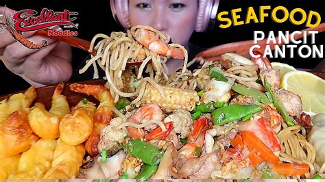 Seafood Noodles Mukbang ASMR Panlasang Pinoy At Excellent Pancit