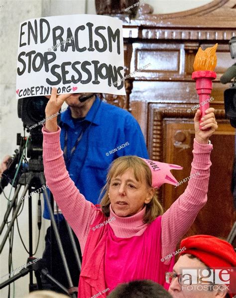Medea Benjamin Founder Of Code Pink Protests Prior To The United