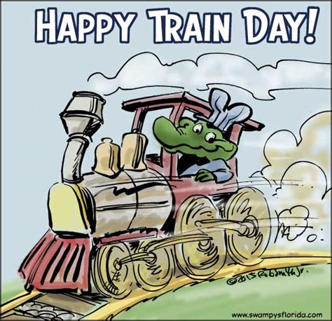 Swampys Florida Says Happy Train Day Swampys Florida