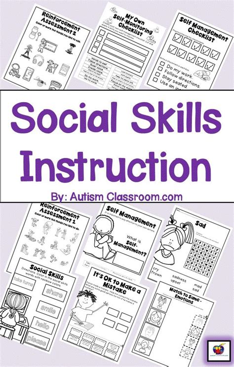 Social Skills For Autism Worksheets