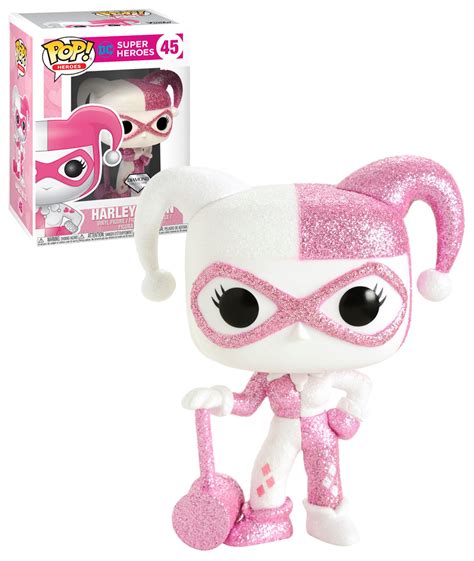 Funko Pop Dc Super Heroes 45 Pink Harley Quinn Glitter Diamond