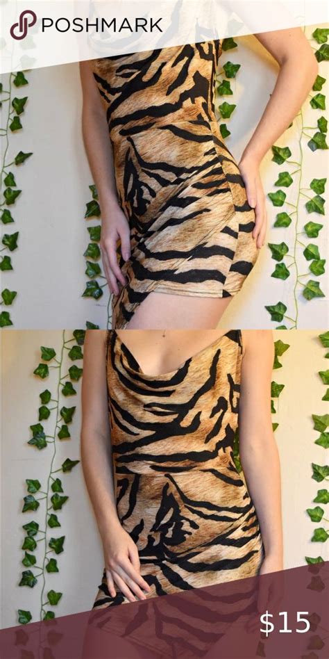 Tiger Print Dress Tiger Print Dress Tiger Print Black Sheer Top