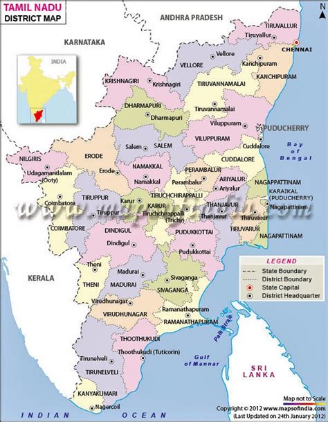 This map is available in a common image format. Raman's: 50 things to do in Tamil Nadu