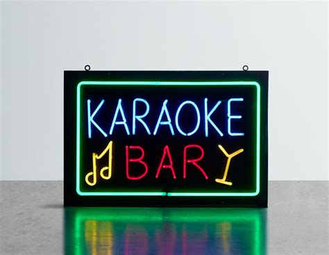 Neon Karaoke Bar Hire Kemp London Bespoke Neon Signs And Prop Hire