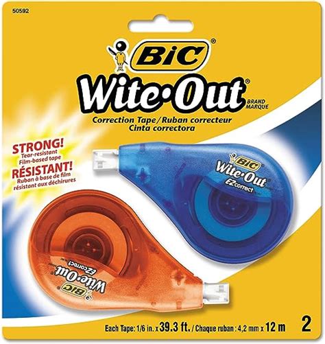 Bic Wite Out Brand Ez Correct Correction Tape 393 Feet