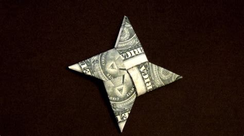 How To Make A Origami Christmas Star With Money Folding 5 Pointed