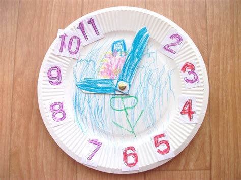 30 Beautiful Image Of Paper Plate Clock Craft Craftrating