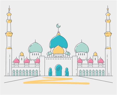 Kalian juga bisa mewarnai dengan. Masjid Wallpaper Kartun - Nusagates