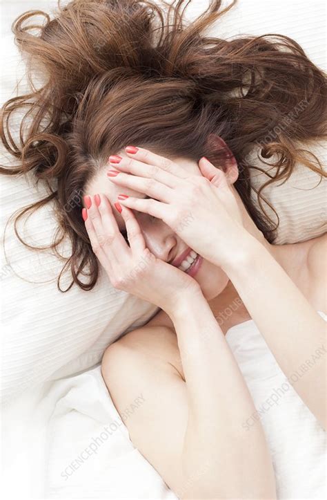 Woman Covering Face With Hands Stock Image F0095002 Science