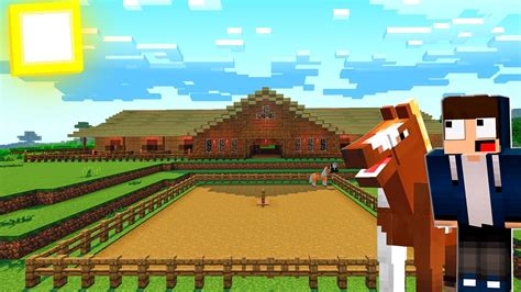 Minecraft Fiz Um EstÁbulo Gigante Para Os Cavalos E Consegui Um LeÃo