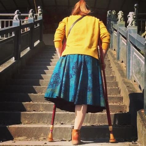Amputee Polio Paraplegic Models — Amputee Woman Walks In