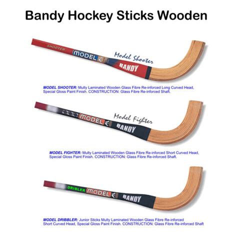 Bandy Hockey Sticks Best Wooden Paint Finish Msw 07 Model Sports Works