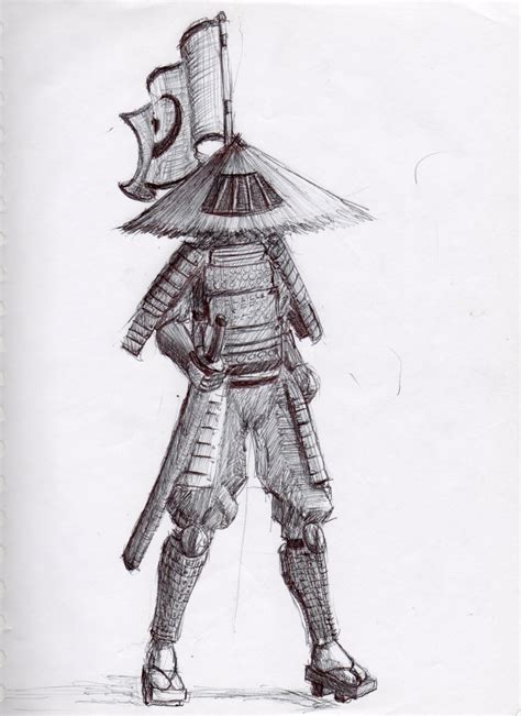 Samurai Sketch By Morderishen On Deviantart