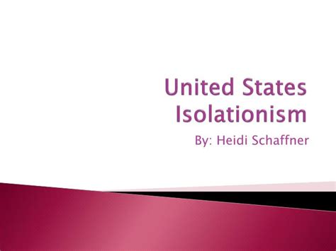 Ppt United States Isolationism Powerpoint Presentation Free Download