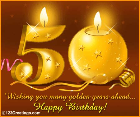 50th birthdays are an exciting time and more often than not there is much cause for celebration. Wish A Happy 50th Birthday! Free Milestones eCards ...