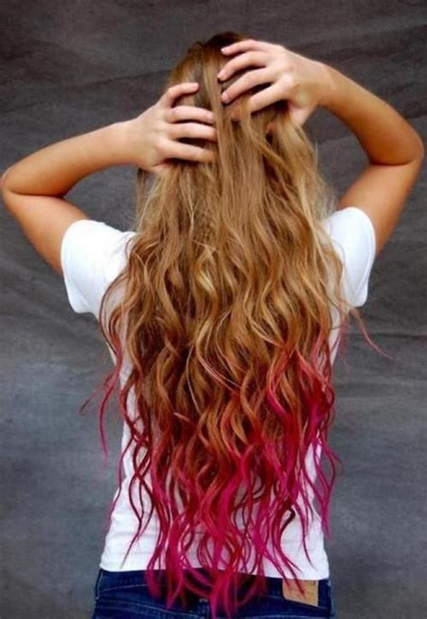 Image Result For Dip Dyed Curly Hair Hair Styles Dip