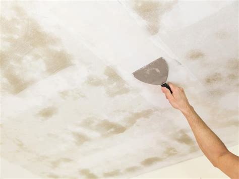 But my repair guy had that totally covered to where there wasn't a spec of dust left when he was done. How to Remove a Popcorn Ceiling | how-tos | DIY