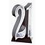 Lifesize Cardboard Cutout Of Number 21 Silver From Birthday Numbers Buy 