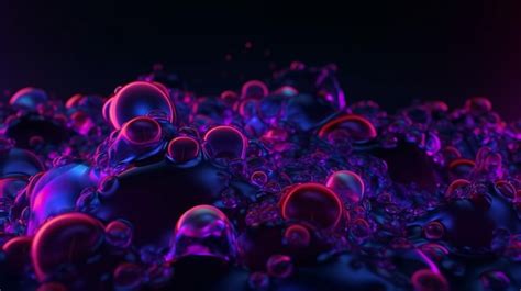 Premium Ai Image Vibrant Neon Liquid Background