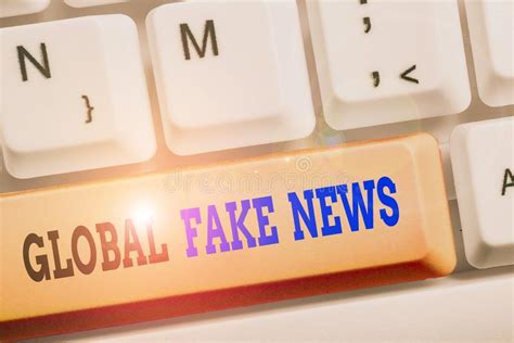 Text Sign Showing Global Fake News Conceptual Photo False Information