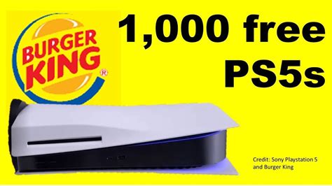 Secrets To Win A Ps5 From Bk Without Eating At Burger King Sony