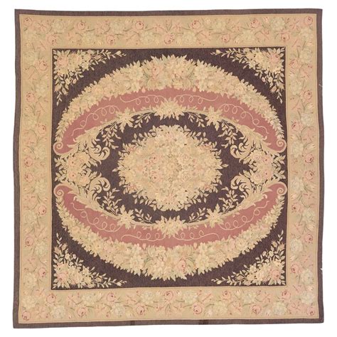 Early 20th Century French Needlepoint Rug For Sale At 1stdibs