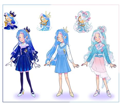 Sea Fairy Cookie Fanart In 2022 Cookie Run Character Design Cute