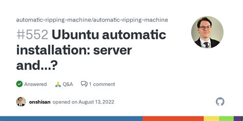 Ubuntu Automatic Installation Server And Automatic Ripping