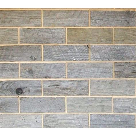 Rustix Woodbrix 3 In X 8 In Reclaimed Barn Board Wooden Wall Tile