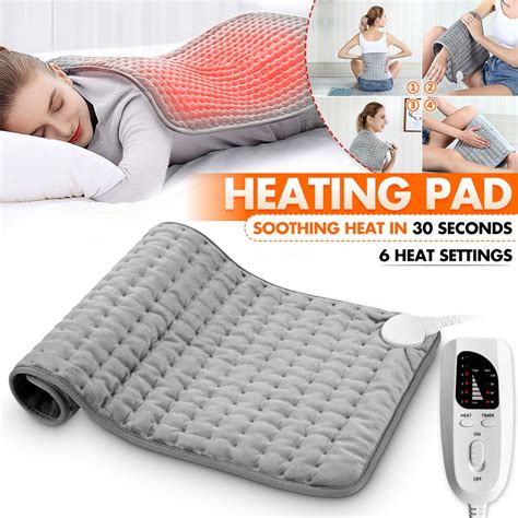 Electric Heating Pad 6 Heat Settings Large Pads For Back Pain Machine